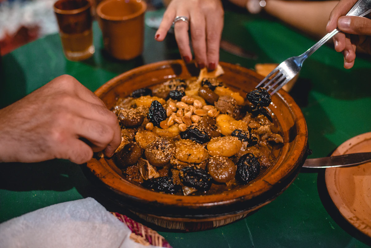 Tajine partagé en famille